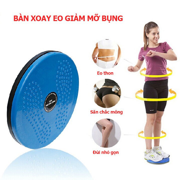 Đĩa Xoay Eo Tập Thể Dục 360 Độ - Bàn Xoay Tập Bụng Eo Thon