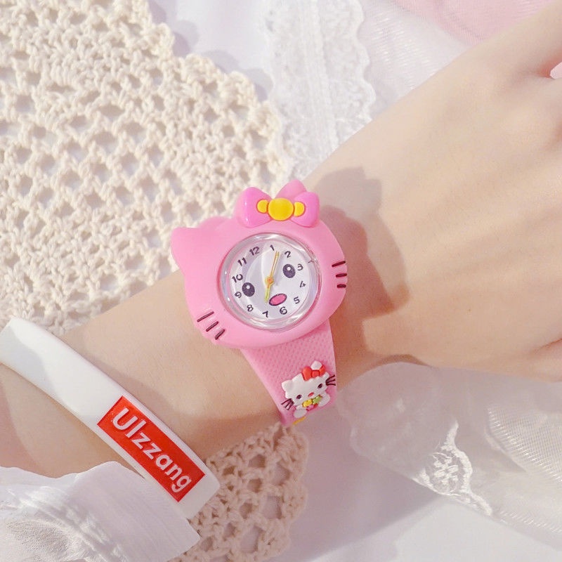 Đồng Hồ Đeo Tay Chống Thấm Nước Chống Rơi Họa Tiết Hoạt Hình Dễ Thương Cho Bé Gái Mẫu Giáo 2-3 Tuổi