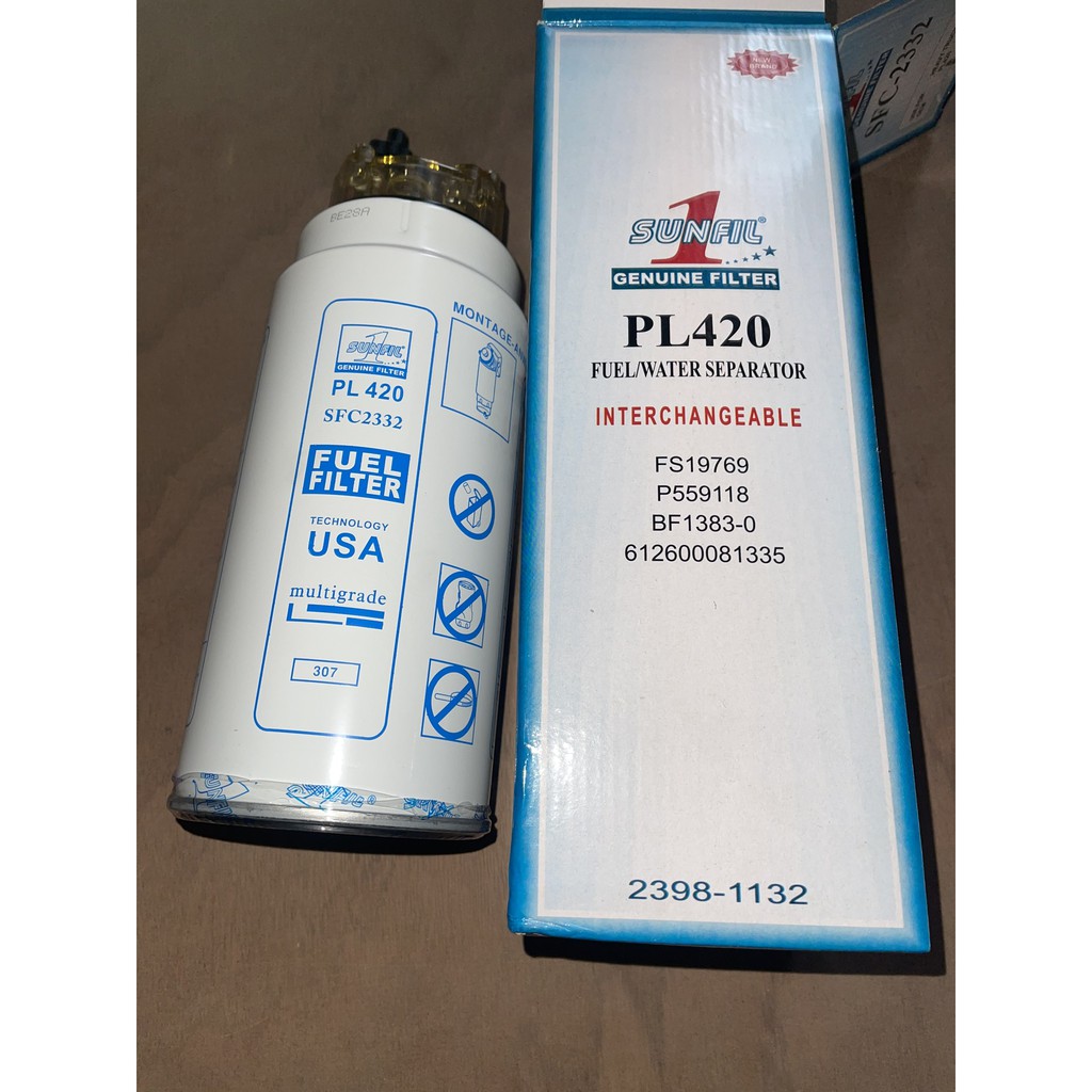 Sản phẩm gia đình làm: Lọc PL420 lọc hổ vồ SFC-2332 FS19769 p559118 BF1383-0 612600081335
