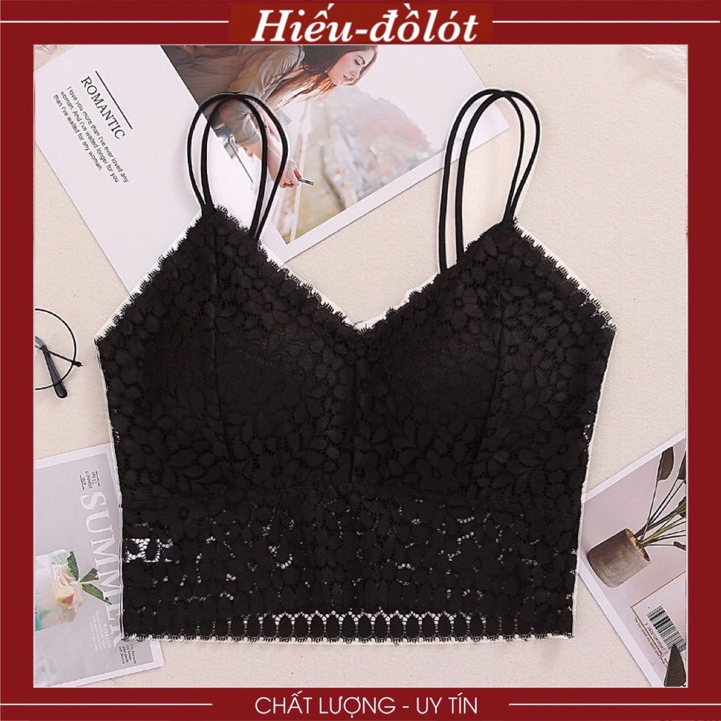 Áo Lót Nữ Ren Hoa Dây Kép Đệm Bàn Tay Nâng Ngực Chất Mềm Thoải Mái Hieu Store24h - 8812