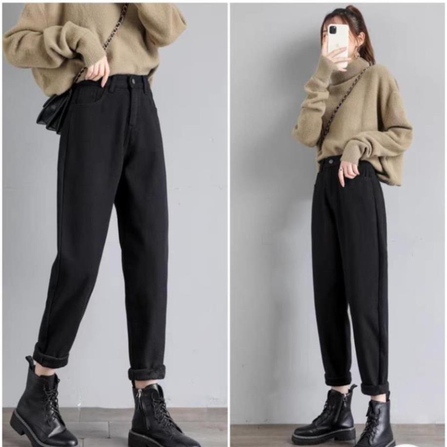 Quần bò baggy nữ quần jean đen baggy nữ quần jeans nữ lưng cao cạp cao quần nữ đẹp hot 2022 HoHaJean22 | BigBuy360 - bigbuy360.vn