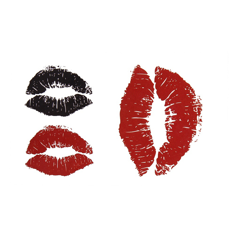 Servise.vn Hình Xăm Dán Chống Thấm Nước Hình Đôi Môi