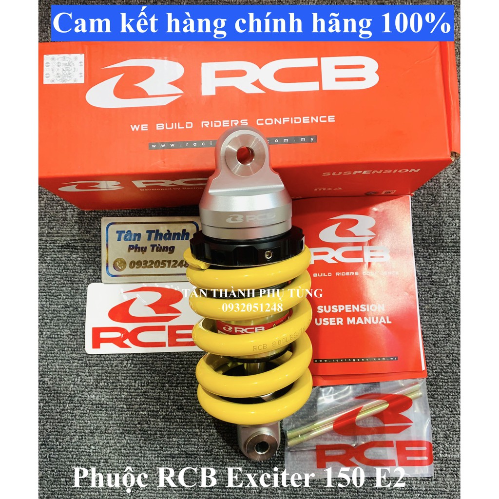 Phuộc RCB Exciter 150 E2 chính hãng màu vàng