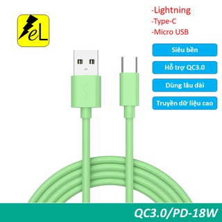 Cáp sạc PowerLine+ Micro USB, Type-C, Lightning hỗ trợ QC3.0 dài 1m