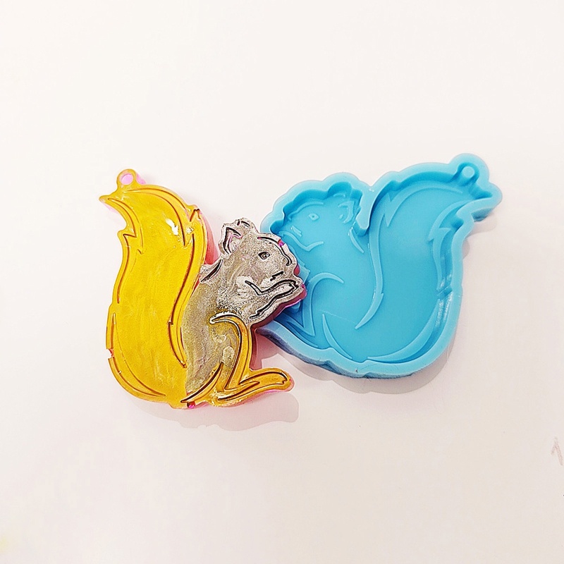 Khuôn Silicone Làm Mặt Vòng cổ Hình Chú Sóc