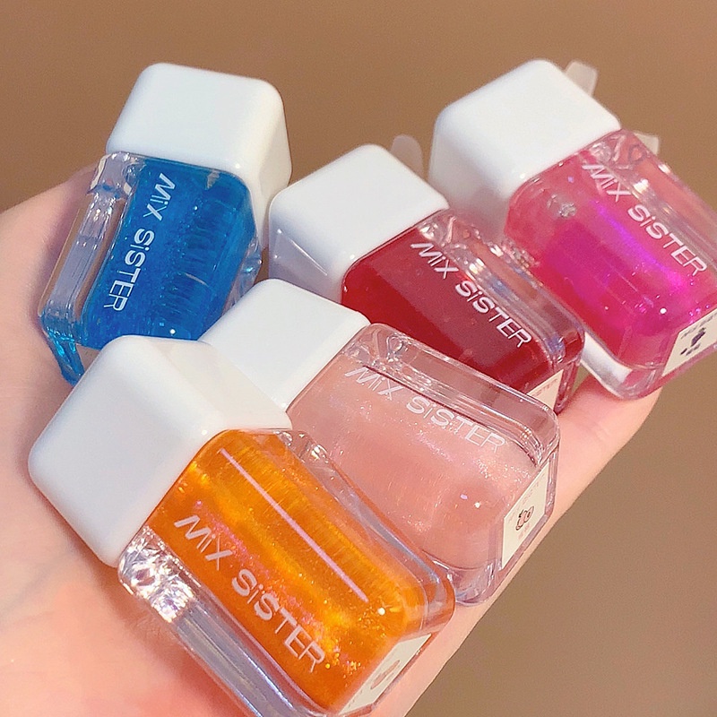 Son Bóng Trong Suốt Dưỡng Ẩm Thiết Kế Hình Vuông Nhỏ