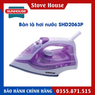 Bàn là hơi SUNHOUSE SHD2063P màu tím [ Hàng chính hãng 100%]