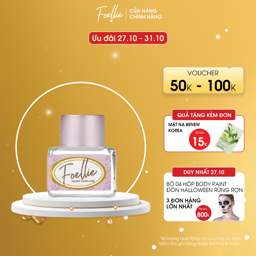 Nước Hoa Vùng Kín Foellie Eau De Tuileries Inner Perfume 5ml Hương Hoa Tử Đinh Hương - HÀNG MỚI VỀ