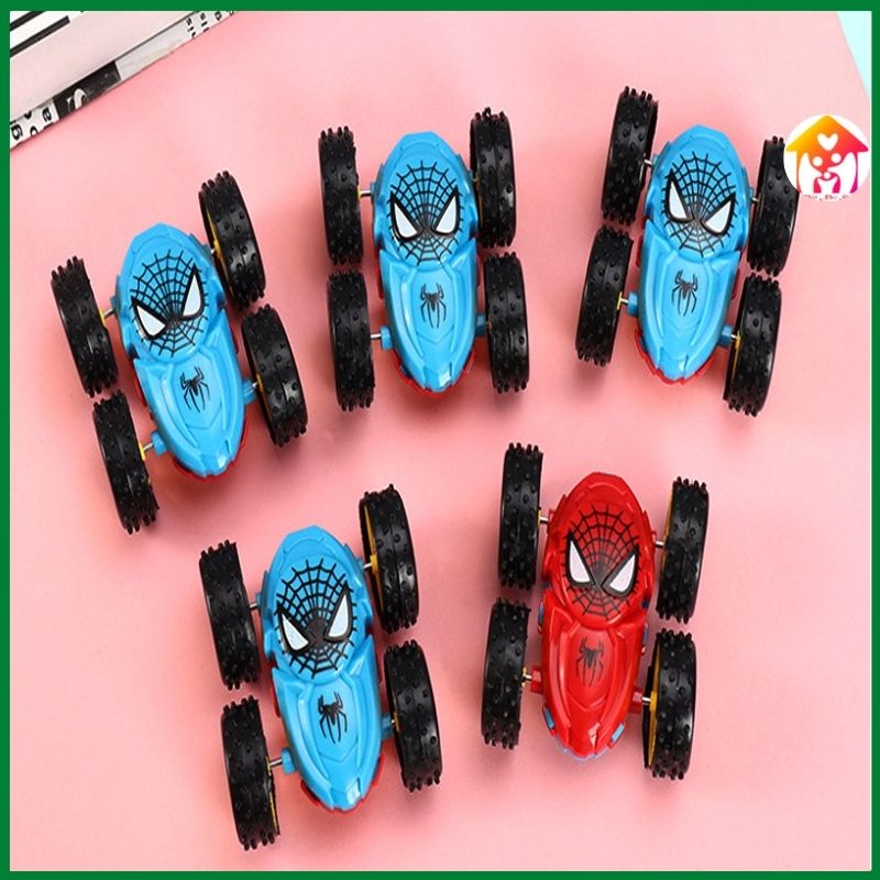 Xe ô tô nhện chống rơi 2 mặt xoay 360 độ độc đáo vui nhộn cho bé