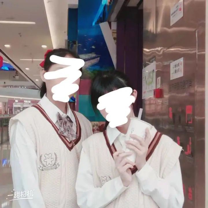 Áo ghi lê sinh viên không tay dáng rộng cổ chữ V phong cách Hàn Quốc dành cho nữ