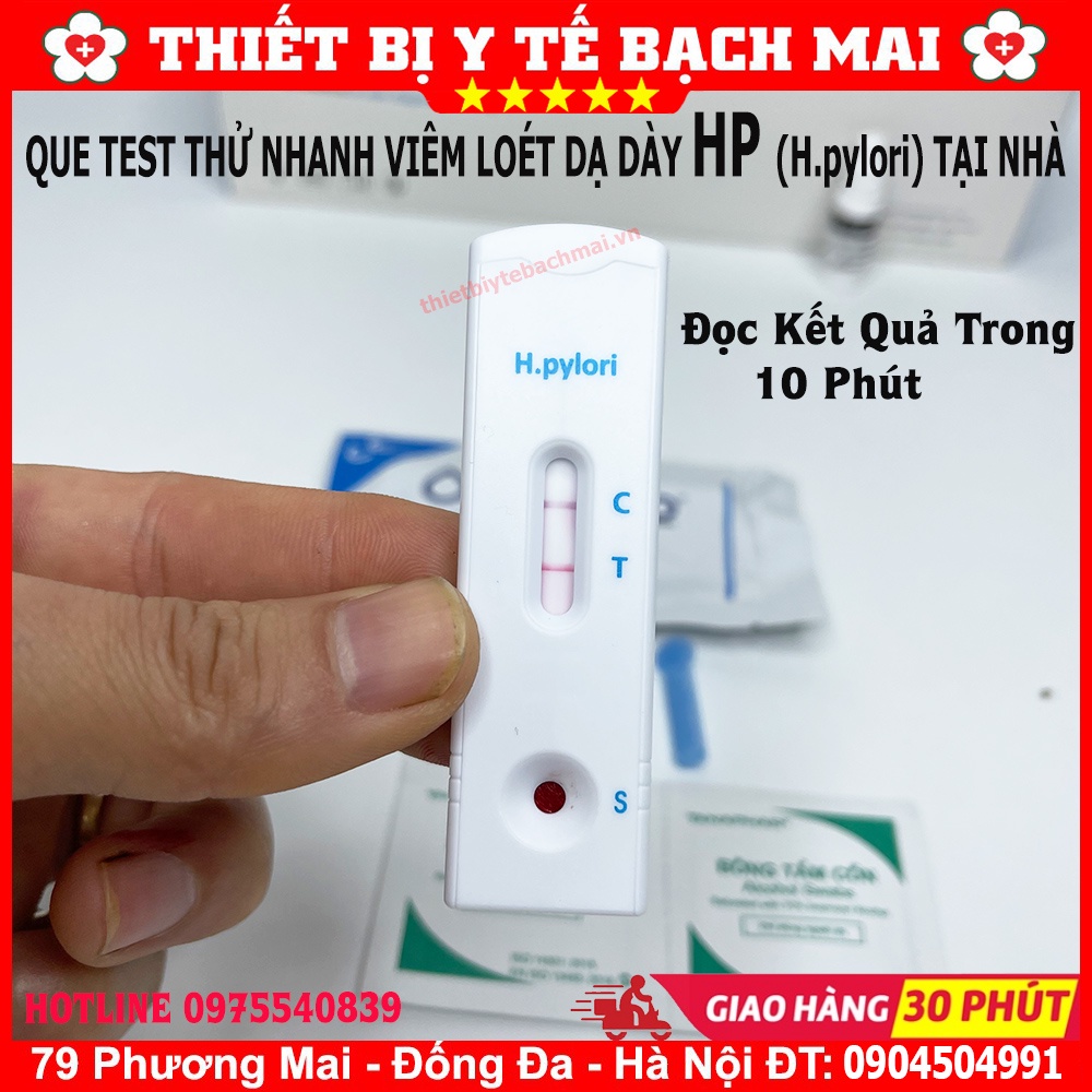 Bộ Que Test Thử Nhanh Viêm Loét Dạ Dày HP Tại Nhà Chính Hãng FASTEP - MỸ