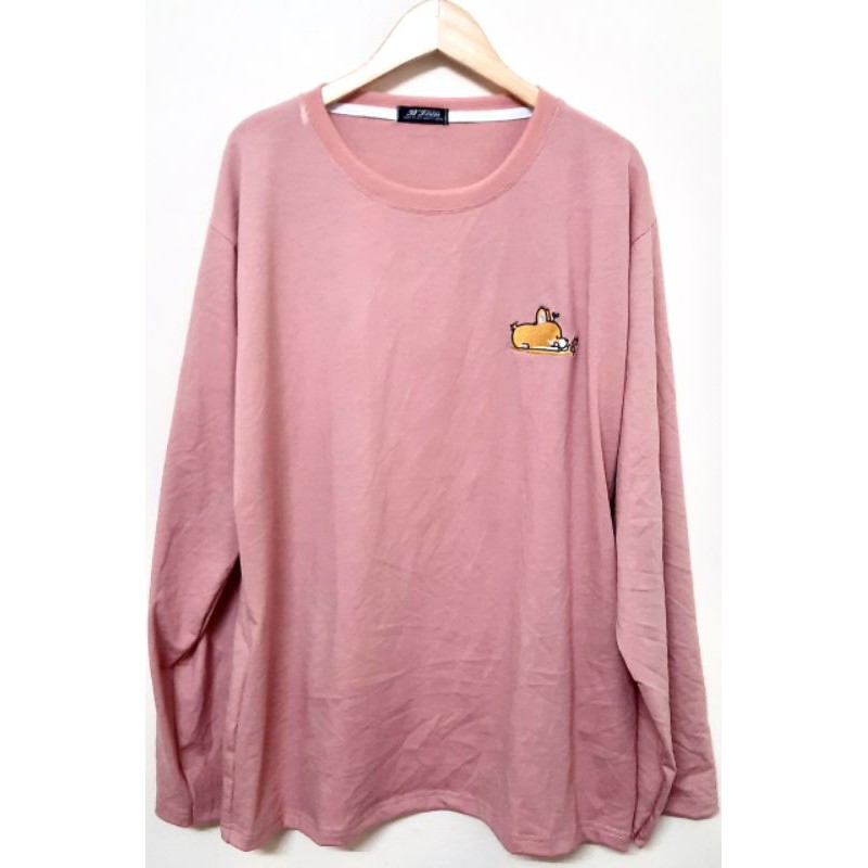 Áo thun tay dài Hình thật B'Teen Thêu cún