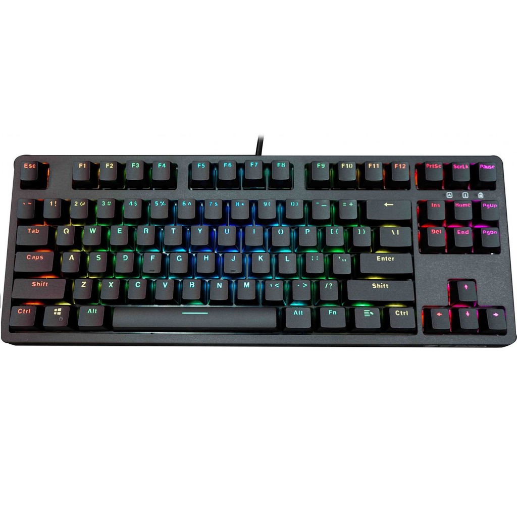 Bàn phím cơ gaming E-Dra EK387 RGB đen, hồng, trắng