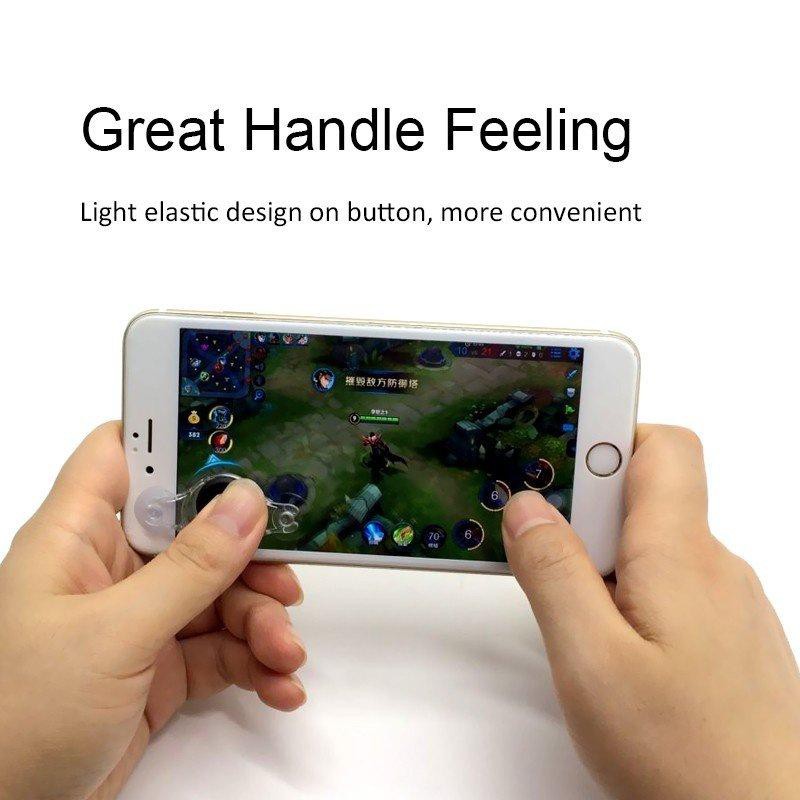 ♝☜Moblie Joystick Siêu Dính 2019 (Trắng) – Cải Tiến Từ Fling Mini - Nút Bấm Chơi Game Dành Cho Thủ Mobile