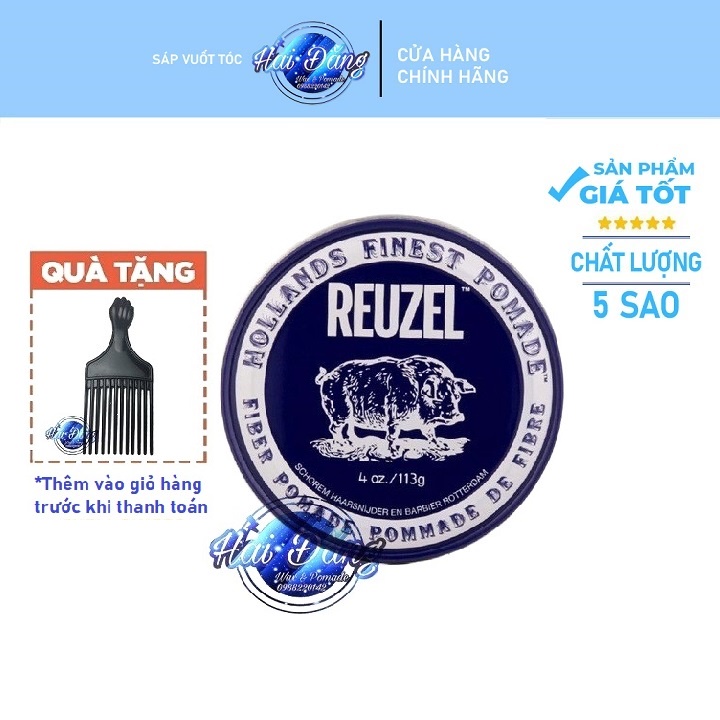 [CHÍNH HÃNG] [NHẬP KHẨU] Sáp Reuzel Fiber Pomade 35g  | Hàng chính hãng nhập khẩu Hà Lan