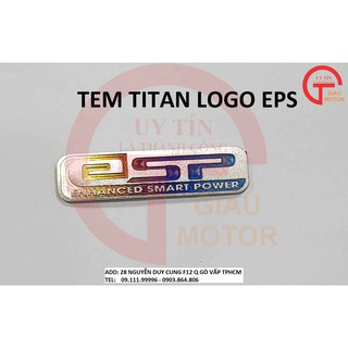 TEM TITAN LOGO EPS TINH SẢO DÁN LỌC GIÓ ,PÔ E XE MÁY