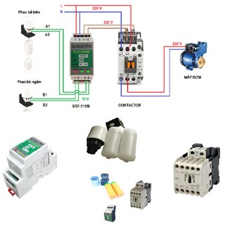 Combo khởi động từ tự động an toàn cho máy bơm nước