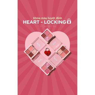 Bảng Phấn Mắt Black Rouge Crystal Heart Lock Shadow