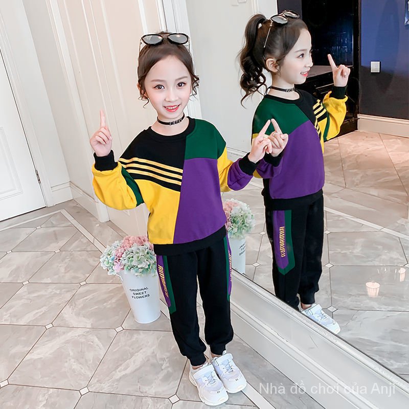 New Autumn Suit Girls Clothing Children Network Red Ocean Gas Children Spring And Autumn, Fashion Sports