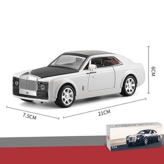 Mô hình ô tô rolls-royce phantom. phiên bản đặc biệt. tỉ lệ 1:24 bằng hợp kim. có bánh đà
