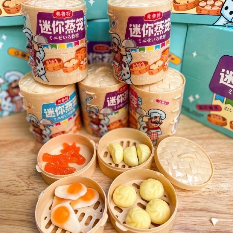 (HCM) Kẹo dẻo hình xửng hấp bánh bao