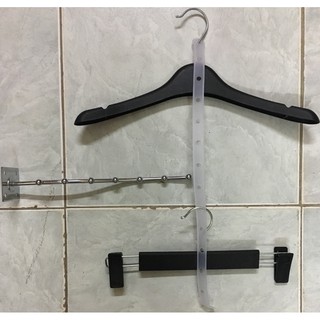 Combo 9 Tay Bi Inox 7 Nút 30Cm và 10 Bộ Móc Kẹp Dây Nhựa
