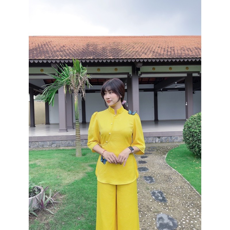Áo lụa thời trang nữ , đồ lam đi chùa, đồ cao cấp | BigBuy360 - bigbuy360.vn