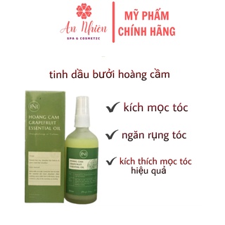 Xịt mọc tóc tinh dầu bưởi hoàng cầm giúp kích mọc tóc làm dày dài tóc, tinh dầu bưởi hoàng cầm 100ml an nhiên cosmetic