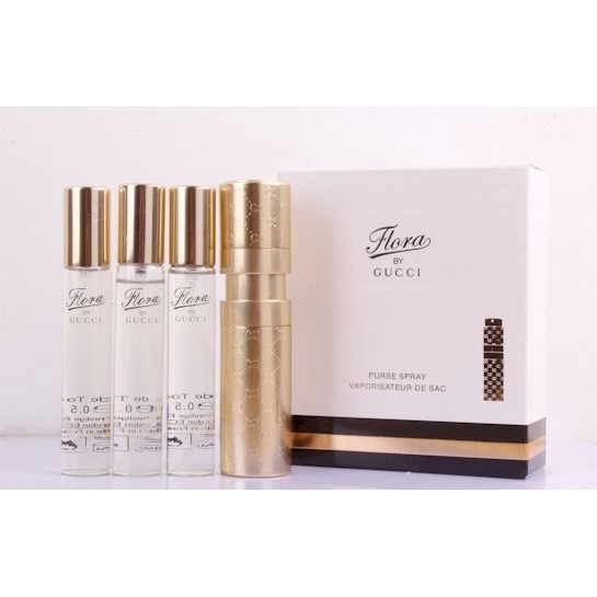 Set 4 chai Nước Hoa Nữ Flora by Gucci - EDT (4X15ml)