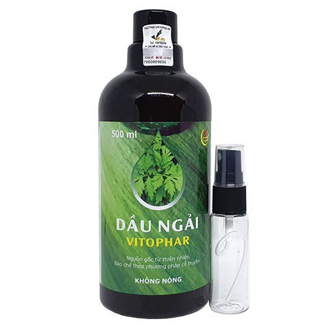 Dầu Ngải Vitophar 500ml - Dùng xoa bóp đau nhức xương khớp, thoái hóa, thoát vị