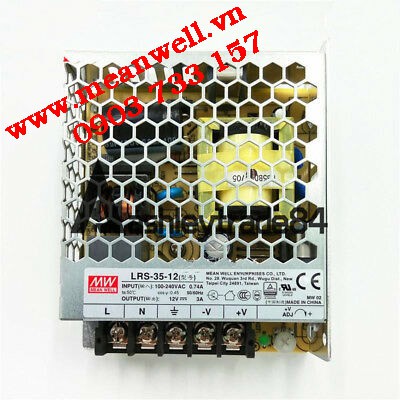 Nguồn tổ ong 12VDC Meanwell LRS -35-12(35W/12V/3A)