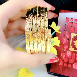 Bộ 7 Vòng ximen KHÓA VÀNG THẬT bọng dẻo nhẹ bền màu thiết kế cao cấp Minh Quang