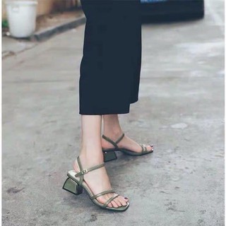 Hàng order - Dép cao gót đế vuông 5cm