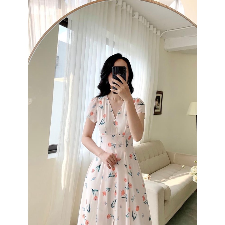 Đầm họa hoa tuy lip e1237 | BigBuy360 - bigbuy360.vn