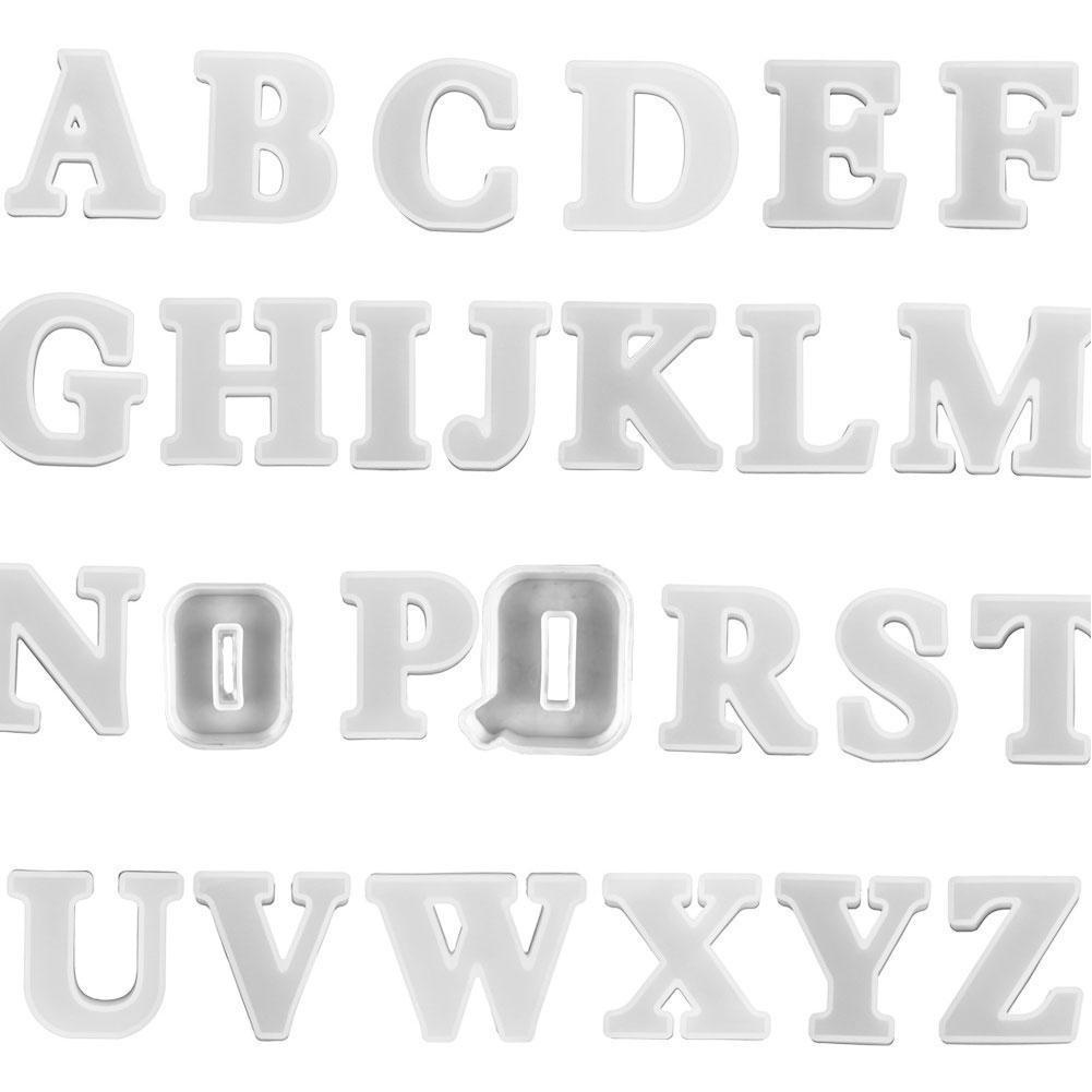 Khuôn silicon đúc resin hình chữ cái mini U0R8 K1C2 O1M6 A4V9 D4X7 J7Q3 A0B5 P5S4