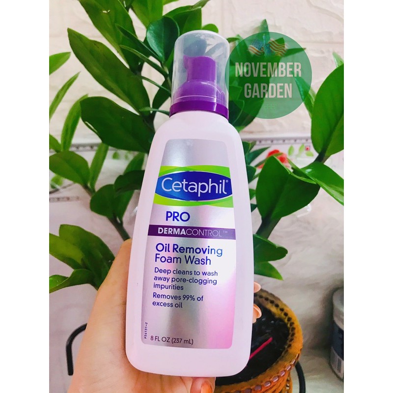 (Mỹ) Sữa rửa mặt Cetaphil pro Derma Control 237ml tạo bọt mịn chuyên da mụn nhạy cảm