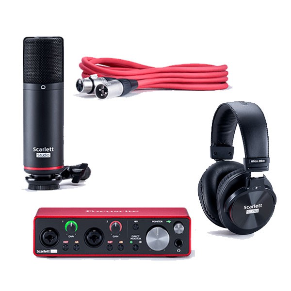 Combo thu âm Focusrite Scarlett 2i2 Studio Gen 3