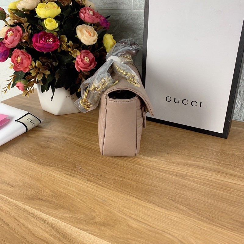 Túi xách Gucci Marmont màu nude size 22cm (có sẵn)