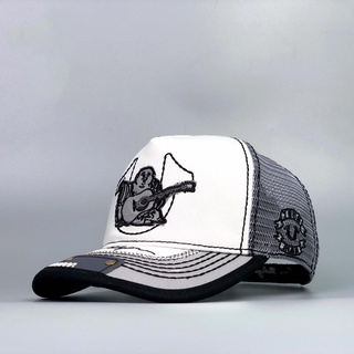 Nón ông Địa đàn trắng kết hợp lưới kết