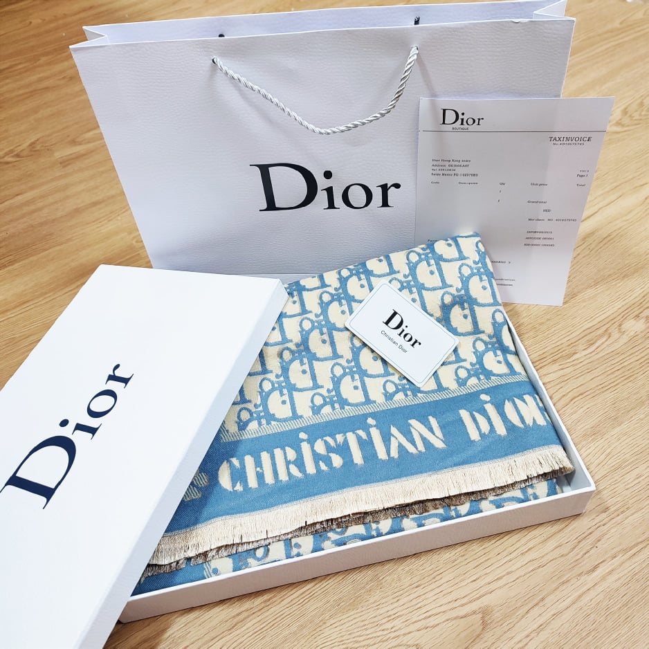 (CAO CẤP) Khăn Quàng cổ dior fullbox khăn choàng dạ ép lông cừu cashmere Khăn len làm quà tặng sang trọng lịch