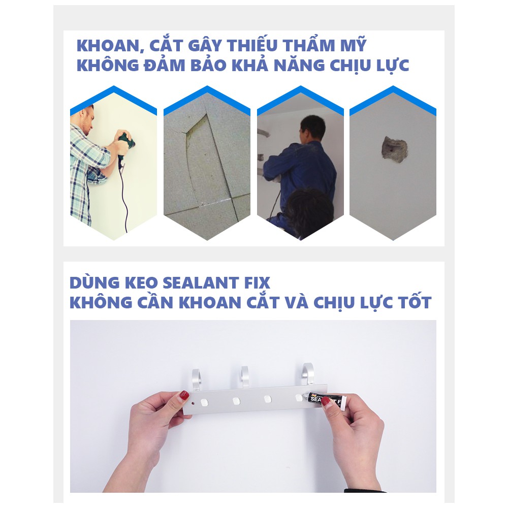 Keo Dán Siêu Chắc Chắn Sealant Fix Dán Tốt Mọi Bề Mặt