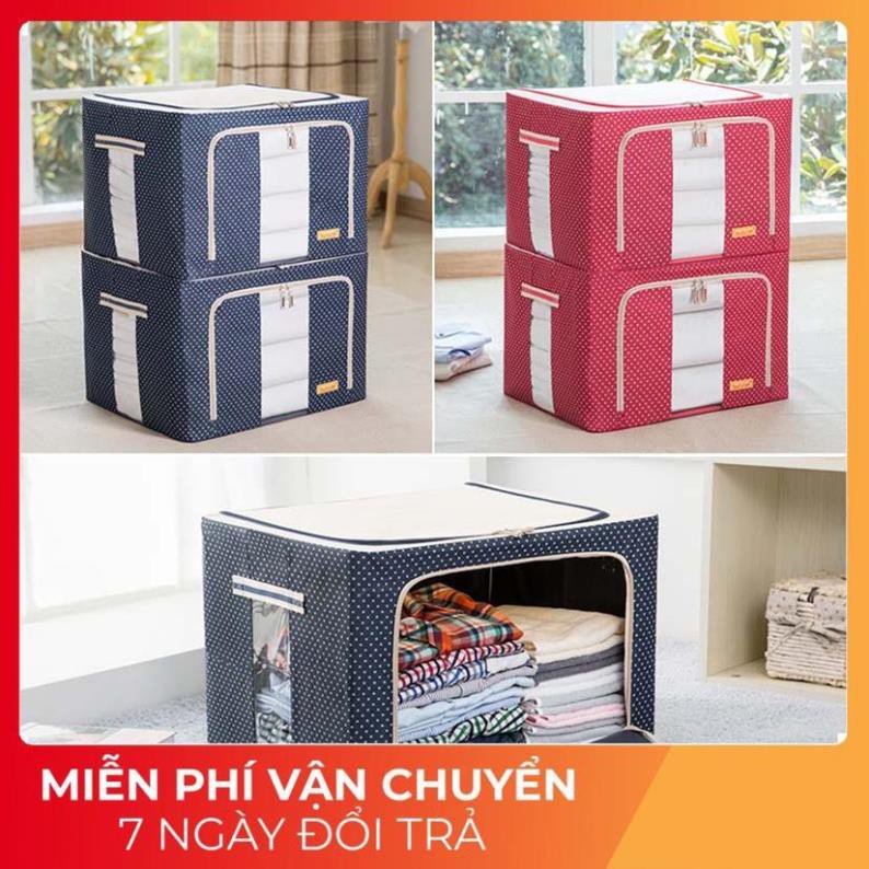 Tủ Vải Đựng Đổ Khung Thép Hàng VNXK Living Box 66L