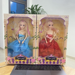 Búp Bê Barbie Cỡ Lớn Cao 30 cm Tặng Kèm Phụ Kiện - Đồ Chơi Búp Bê Elsa Công Chúa Cho Trẻ Em – 0628