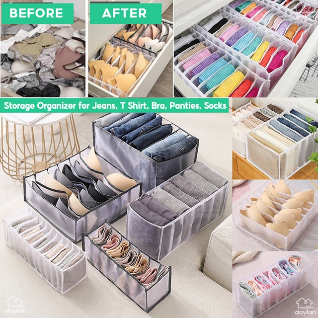 Hộp Đựng Đồ Lót / Vớ / Đồ Lót Có Thể Gấp Gọn JP5VN