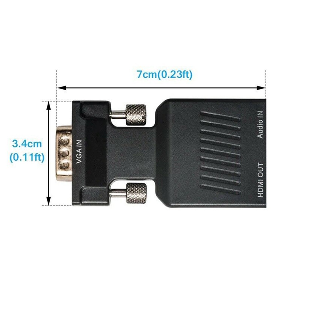 Bộ Chuyển Đổi VGA In VGA Sang HDMI Full HD 1080P Cho PC Laptop