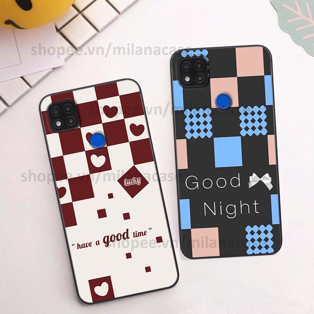 Ốp Xiaomi Redmi 9C caro họa tiết nhiều màu sắc siêu đẹp thời trang cá tính