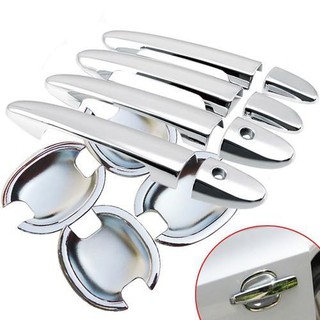 Bộ 8 ốp tay nắm và hõm cửa xe Vios 2008-2013