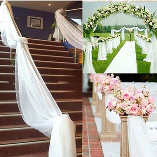 Chair Decor Backdrop Cover Organza Mỏng