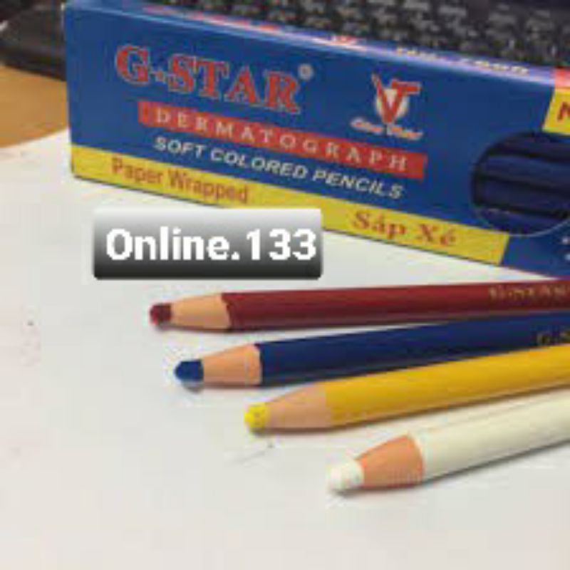 Bút chì sáp xé 7600 (hộp 12 màu)