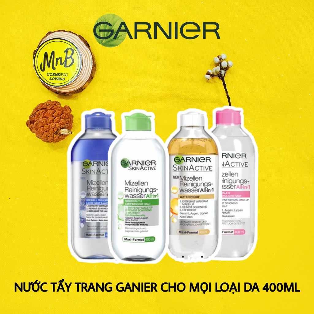 [Mã COSDAY giảm 8% đơn 150K] Nước tẩy trang Garnier Skinactive Micellar Water cho da dầu mụn da khô da nhạy cảm 400ml | BigBuy360 - bigbuy360.vn